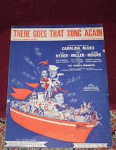 &quot;There Goes That Song Again&quot; Sammy Cahn &amp; Jule Styne 1944 Vintage Sheet Music - £7.00 GBP