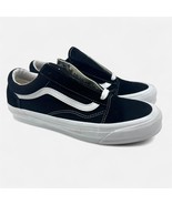 VANS OG Old Skool LX (Suede Canvas) Black True White Mens Size 8.5 Sneaker - $939.61 MXN