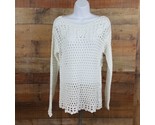 Jeanne Pierre Knit Sweater Womens Size M White TG19 - $9.40