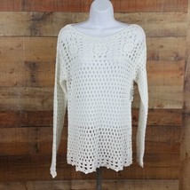 Jeanne Pierre Knit Sweater Womens Size M White TG19 - £7.44 GBP