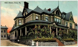 Postcard Elk&#39;s Club Home Etna Pittsburgh Pennsylvania - £7.39 GBP