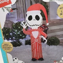 Disney Jack Skellington Gemmy Suit Holiday Inflatable Indoor Outdoor 4ft Tall - £23.19 GBP