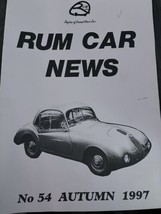 Register Of Unusual Micro Cars RUM News Autumn 1997 - £29.97 GBP