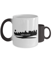 Vancouver Skyline silhouette,  Heat Sensitive Color Changing Coffee Mug,... - £19.95 GBP