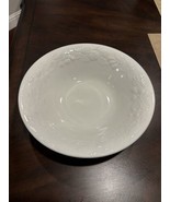 Gibson 12” Embossed Raised Fruit White Serving Bowl - $18.91 CAD