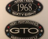 1968 PONTIAC GTO SEW/IRON ON PATCH EMBROIDERED BADGE EMBLEM THE JUDGE 19... - $14.84