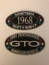 1968 PONTIAC GTO SEW/IRON ON PATCH EMBROIDERED BADGE EMBLEM THE JUDGE 19... - $14.84