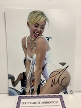 Miley Cyrus (Pop Singer) Signed Autographed 8x10 photo - AUTO w/COA - $45.42