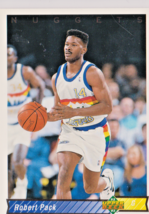 Robert Pack Nuggets Guard 1992-92 Upper Deck Card # 324 Near Mint - £1.11 GBP