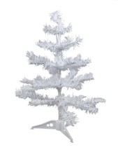 18&quot; MINI CHRISTMAS TREE -white -artificial - £11.81 GBP