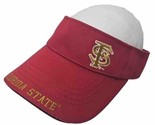 Florida State University Sun Visor Hat Seminoles Logo Adjustable Cap Vtg... - $10.84