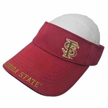 Florida State University Sun Visor Hat Seminoles Logo Adjustable Cap Vtg FSU - £8.59 GBP