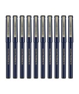 Pack of 10 Luxor Finewriter 0.5 mm fine tip Black Ink Pens School Office... - £15.14 GBP
