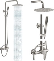 The 8-Inch Rainfall Shower Head Kit From Gotonovo Outdoor Shower Faucet Sus304 - £148.04 GBP