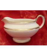 KT&amp;K KNOWLES TAYLOR CREAMER 18k gold trim CREAM PITCHER Vintage pattern 19 - $17.77