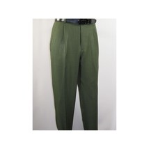 Men 2pc Walking Leisure Suit Short Sleeves By DREAMS 256-04 Solid Olive Green image 2