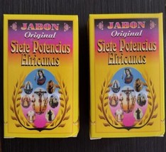 2X SIETE POTENCIAS AFRICANAS JABON ESOTERICO - 2 SEVEN AFRICAN POWERS SO... - $13.54