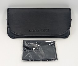 Giorgio Armani Soft Case Magnetic For Eyeglasses Black w/ Cloth - £12.70 GBP