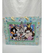 1997 Baby Looney Tunes Baby Shower Gift Bag 12&quot; X 4&quot; X 10&quot; - $16.29 CAD