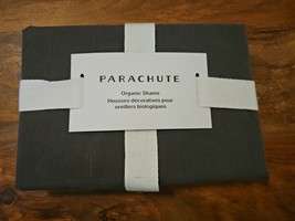 Parachute Euro Sham Organic Cotton In Shale Grey $59, New! - £28.12 GBP