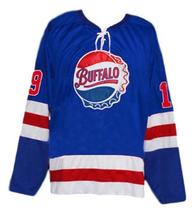 Any Name Number Buffalo Bisons Retro Hockey Jersey Blue Any Size image 4