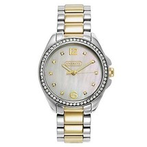 NWOT Coach 14501663 &quot;Tristen&quot; Women&#39;s Polished Two-Tone Crystal Bezel Watch  - £133.13 GBP