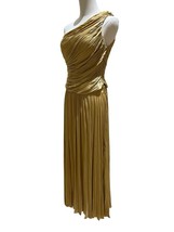 Joie Gold Set Pleated Midi Skirt + One Shoulder Smocked Top Sz S NWT - $119.20