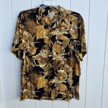 Panama Jack Men&#39;s Short Sleeve Shirt Button Up Parrots/Palms/Beer Size XL  - £10.30 GBP