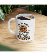 Feeling Kinda Groovy Mushroom Mug 11oz, Best Gift for Wedding - £6.72 GBP