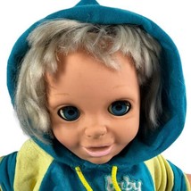 Vintage Baby Talk Talking Doll Lewis Galoob 18” Blonde Blue Eyes 1985 Wo... - $45.53