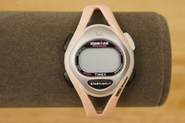 Vintage Pink Unisex Timex Watch Ironman Split Digital Sports Watch 892 WR 100M - £15.63 GBP