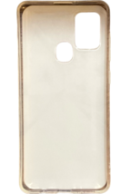 Soft Silicone Case Cover For Samsung Galaxy A21S - Pink Floral & Marble image 7
