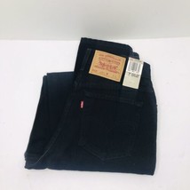 Vintage Levi’s 512 Black Denim Jeans Tapered Leg Slim Fit Women’s Size 7 Long - £54.04 GBP