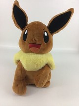 Pokemon Eevee 11&quot; Plush Stuffed Animal Toy Sounds Movement Nintendo 2017... - £31.10 GBP