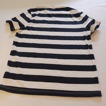 Avirex Short Sleeve Pullover Women's White & Black Shirt Top Measured Size Small image 2