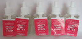 Bath &amp; Body Works Wallflower Fragrance Refill Bulb Lot 5 Japanese Cherry Blossom - £39.12 GBP