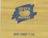 Hotel Robert E Lee Menu San Antonio Texas 1941 National Register Histori... - £74.20 GBP