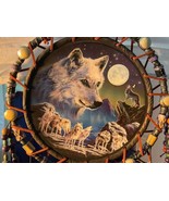Evening Harmony Sacred Spirits Dreamcatcher Robin Koni Wolves Bradford E... - £29.13 GBP
