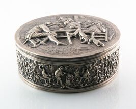 Splendido Vintage Sottile Argento Olandese a Sbalzo Portagioie (Pre 1953... - $6,800.47