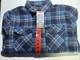 Lee Men s Flannel Shirt Jacket with Thermal Linned side Pockets - £24.77 GBP