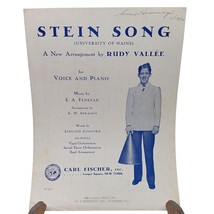 Vintage Sheet Music, Stein Song University of Maine by Rudy Vallee Arrangement - £9.13 GBP