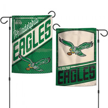 New NFL Philadelphia Eagles Classic Retro Logo 2 Sided 12.5 X 18&quot; Garden  Flag - £14.05 GBP