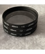 HOYA Filters Lot 49mm Filter Set +1 +2 +4  With Case Photography Made Japan - £10.19 GBP