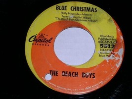 The Beach Boys Blue Christmas The Man With All The Toys 45 Rpm Record Ca... - $5.99
