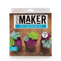 Leisure Arts Kit Mini Maker Blue Felt Succulent - $7.27