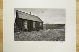 Tom Adams Photography Black &amp; White Sumpter Cabin Oregon Matted Photo Art - £17.45 GBP