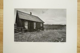 Tom Adams Photography Black &amp; White Sumpter Cabin Oregon Matted Photo Art - £17.41 GBP