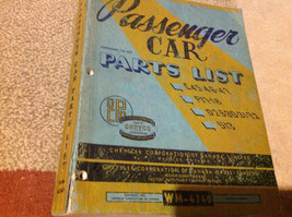 1950 1951 52 53 Chrysler Car Parts List C45 46 47 P17-18 S13 D29-30-31-3... - $111.06