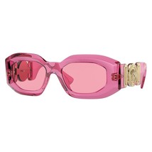 VERSACE VE4425U 542184 Pink Transparent/Pink 54-18-145 Sunglasses New Authentic - £125.29 GBP