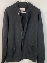C.C. Filson Sweater Jacket Gray 100% Wool Full Zip Gray Men’s Large Fron... - $139.99
